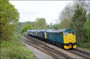 31128 with other blue locomotives at Hatton