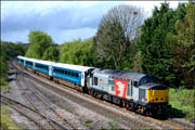37611 with 5 Mk3 coaches at Hatton