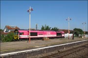 66587 in platform 3 at Stratford-upon-Avon.