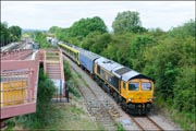 66723 + 777002 at Honeybourne