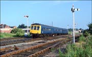 The last blue class 116 DMU on 1 July 1986